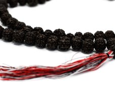 Japa Mala Rudraksha tmavá 10 mm