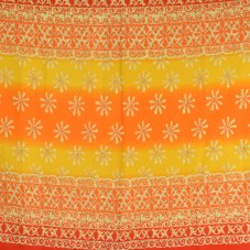 Sarong - Pareo BUN, OMBRE kvítek, oranžová