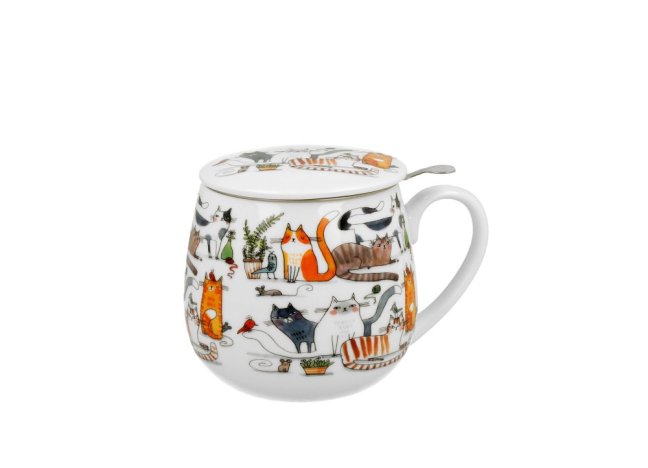 Hrnek na bylinky LÍNÉ KOČKY 400 ml