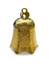 Zvonek kov 5,5 cm zdobený zlatý