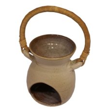 Aromalampa keramická světlá - cca 17 cm