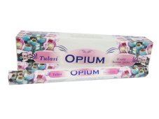 Indické vonné tyčinky Tulasi 40 cm Opium 10 ks