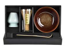 Japonská souprava Matcha set Uzu hnědá