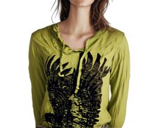 Tričko dlouhý rukáv SURE, orel, zelené