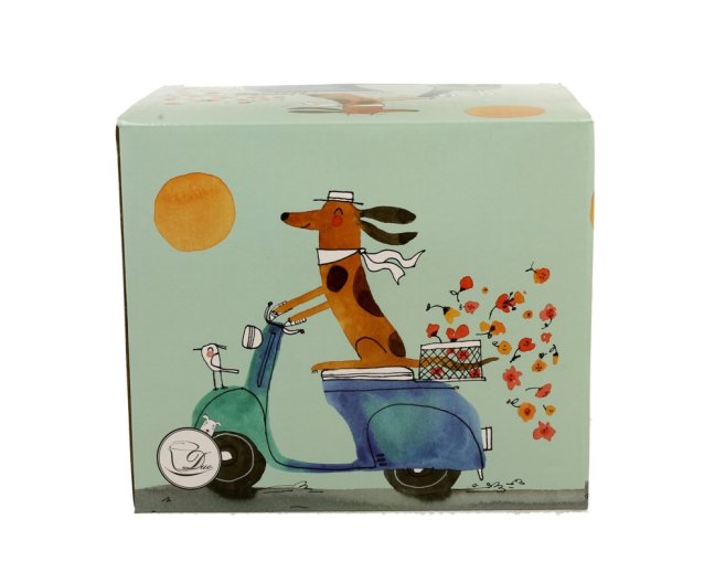 Hrnek XXL PES NA SKÚTRU 1000 ml II. jakost