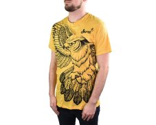 Tričko pánské krátký rukáv, SURE, Orlí vzlet, žlutá
