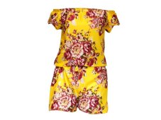 Overal kraťasy TUHINGA, růže, žlutý