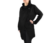 Kardigan ATID, s kapsami, černý
