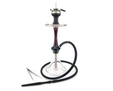 Vodní dýmka Aladin Epox Nylon 425 Black White Red čirá