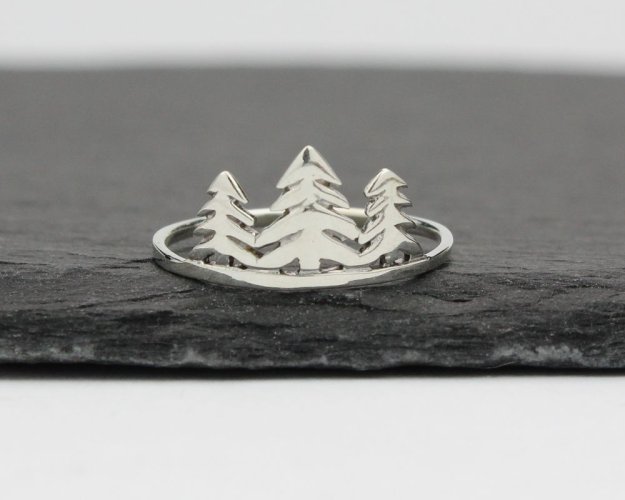 Stříbrný prsten Lesík