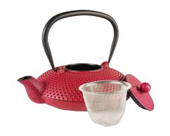 Litinová konvice Momiji červená 800 ml