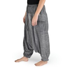Harémové kalhoty aladin LISA 2.0, šedá,pruhy, batika