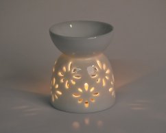 Aromalampa bílá - Květy