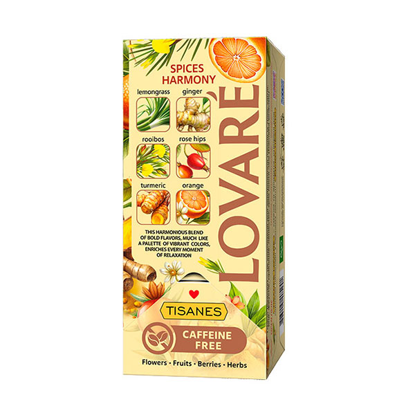 Bylinný čaj Lovaré Spices Harmony (24 sáčků) 43,2 g
