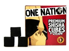Uhlíky do vodní dýmky One Nation 26 mm 1 kg