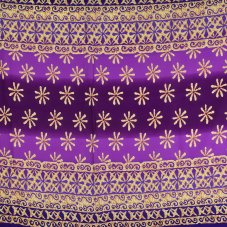 Sarong - Pareo BUN, OMBRE kvítek, fialová