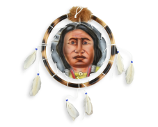 Indiánská závěsná dekorace 30 cm - var. I - II. jakost