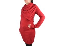 Šaty IRA s límcem, červená