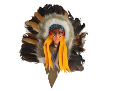 Závěsná dekorace Indiánský náčelník 20 cm - var. M