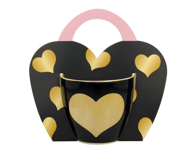 Hrnek Velké srdce, modrý 400 ml