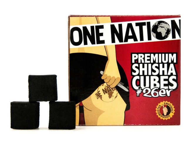 Uhlíky do vodní dýmky One Nation 26 mm 1 kg Uhlíky do vodní dýmky One Nation 26 mm 1 kg