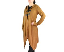 Kardigan PIM, knoflíky s poutkem, světle hnědý