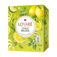 Zelený aromatizovaný čaj Lovaré Citrus Melissa (32 sáčků) 48 g