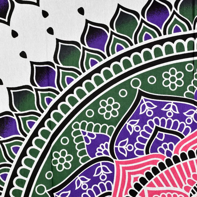 Přehoz Mandala - Lotos růžový 147 x 208 cm - II. jakost