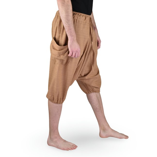 Harémové kalhoty aladin SRI, kraťasy, béžová