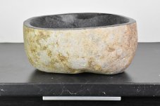 Umyvadlo říční kámen 32 x 31 cm, var. B