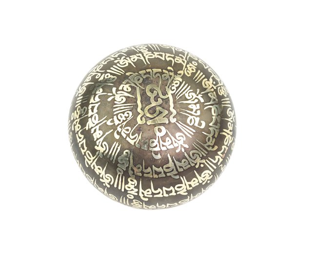 Tibetská mísa s paličkou č. 159 - zdobená  345 g - tón G