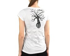 Tričko dámské krátký rukáv SURE, Strom peace, bílá