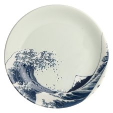 Japonský keramický talíř Hokusai bílý 25 cm