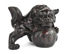 Čínský lev L 8 x 9cm - pryskyřice