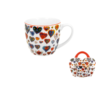 Hrnek Barevné srdce malé 400 ml
