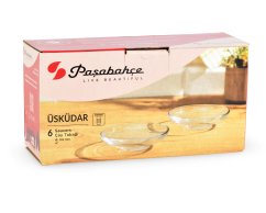 Skleněný podšálek 10 cm - karton 6 ks