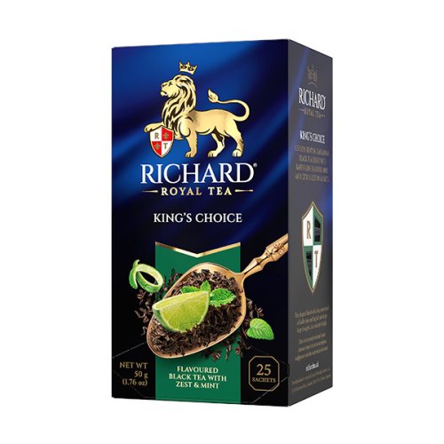 Černý aromatizovaný čaj Richard King´s Choice (25 sáčků) 50 g