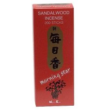Japonské vonné tyčinky Morning Star Sandalwood 200 ks