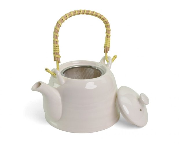 Keramická čajová souprava - Bílá