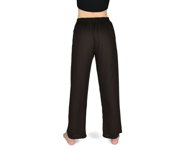 Kalhoty jóga OLVIR, hnědé