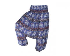 Kalhoty aladin AZURA, sloni, fialové