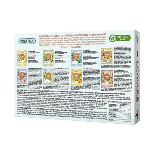 Kolekce čajů Lovaré Herbal Tea Collection (64 sáčků) 96 g