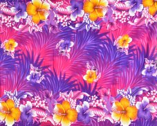 Sarong - Pareo REN, ibišek malý, fialová, II. jakost