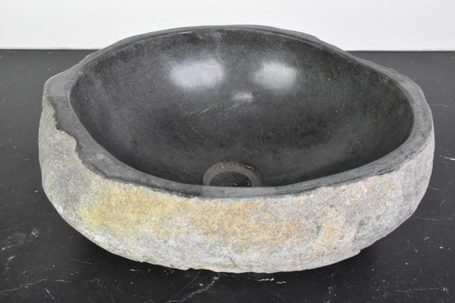 Umyvadlo říční kámen 38 x 32 cm, var. I