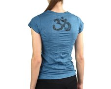 Tričko dámské krátký rukáv SURE, Joga, petrolejová