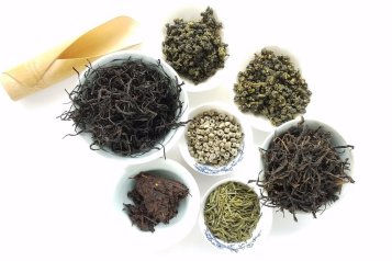 Různé druhy čajů
