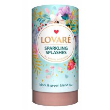 Černý a zelený aromatizovaný čaj Lovaré Champagne (Sparkling) Splashes - 80 g