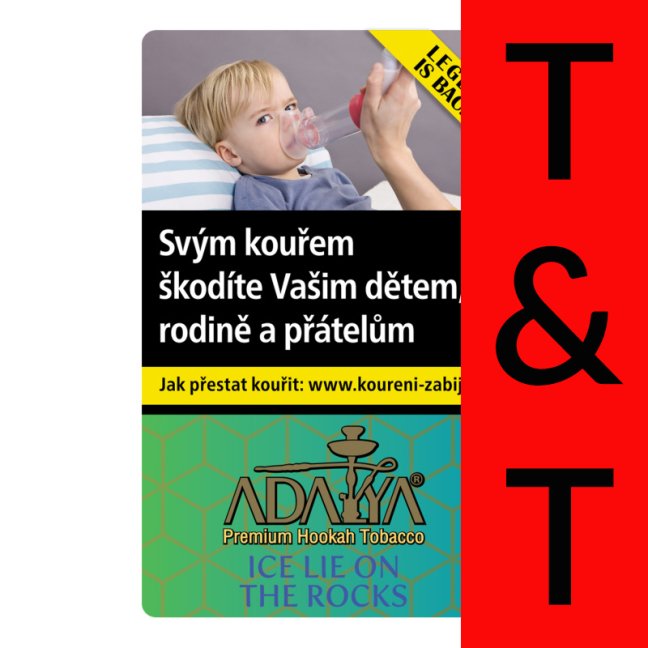 Tabák do vodní dýmky Adalya T&T 50 g Ice Lie on the Rocks