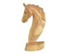 Dřevěná soška Kůň hlava 25 cm