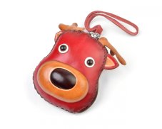 Psaníčko kůže Sob červený